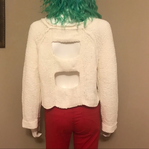 Free People Sweater with Cutouts - Picture 1 of 5